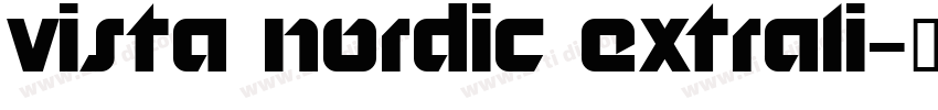 Vista Nordic ExtraLi字体转换